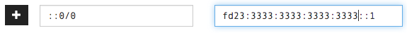 Adding the default route